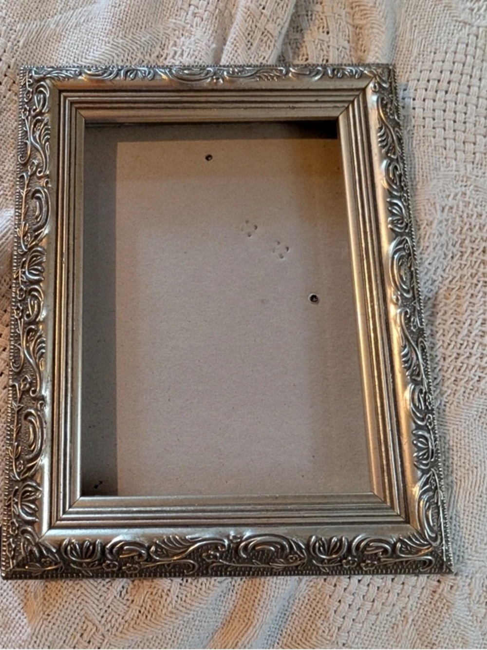 Ornate Silver Decorative Picture Frame - Silver